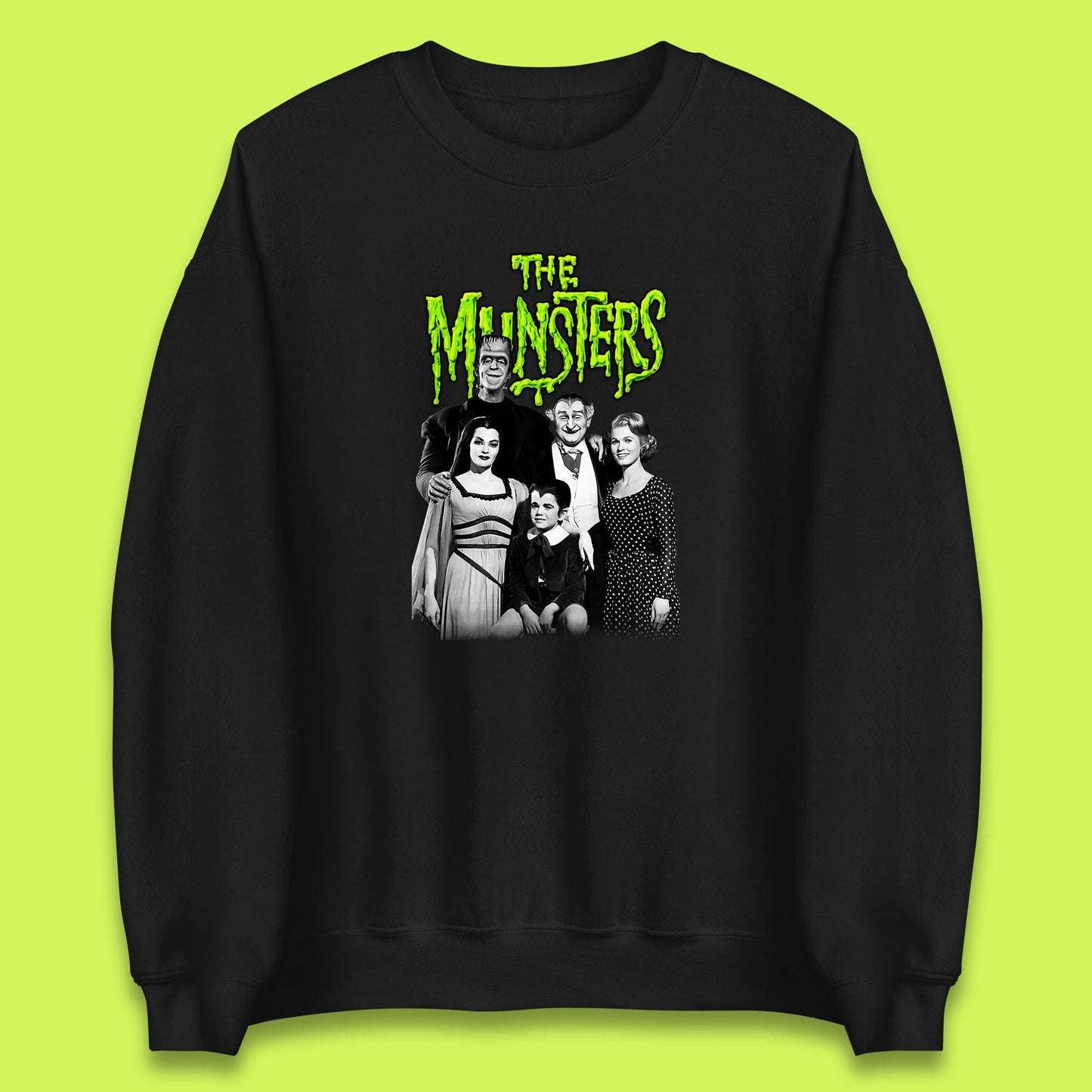 Vintage The Munsters Family TV Series Halloween Frankenstein Horror Scary Unisex Sweatshirt