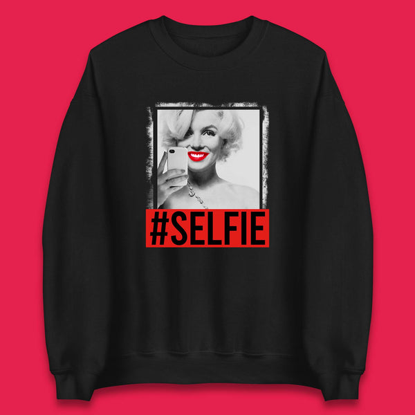 Marilyn Monroe #selfie American Actress Model Singer Hollywood Stars Unisex Sweatshirt