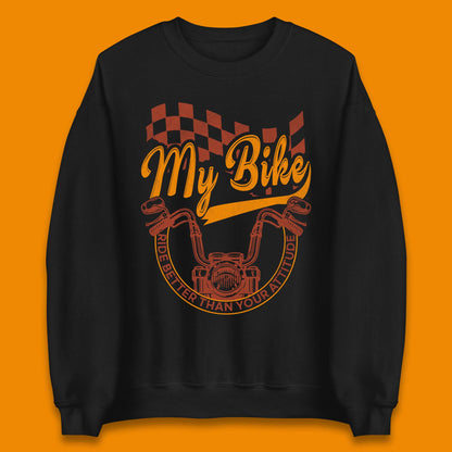 Bike Rider Attitude Unisex Sweatshirt