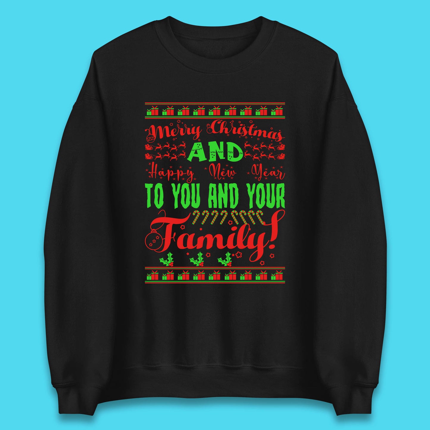 merry christmas family sweatshirt