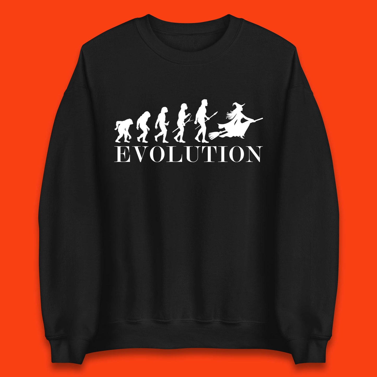 Witch Evolution Halloween Scary Spooky Witch Costume Unisex Sweatshirt