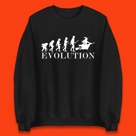 Witch Evolution Halloween Scary Spooky Witch Costume Unisex Sweatshirt