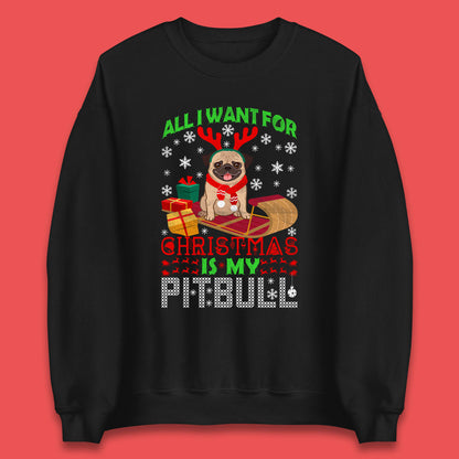 christmas pitbull sweatshirt