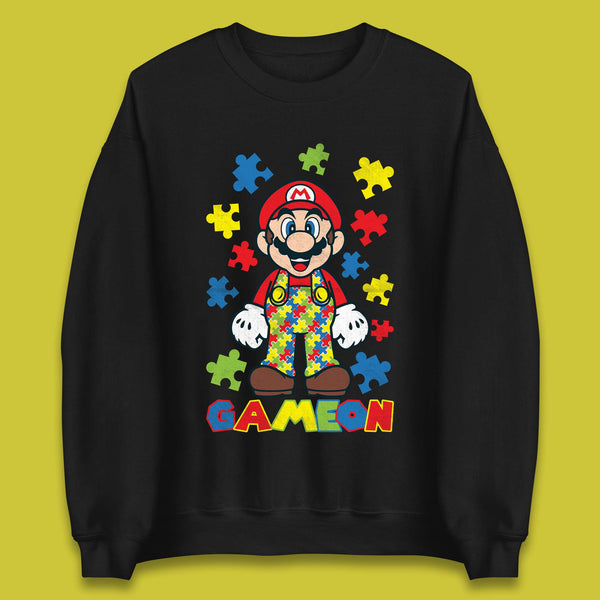 Autism Super Mario Unisex Sweatshirt