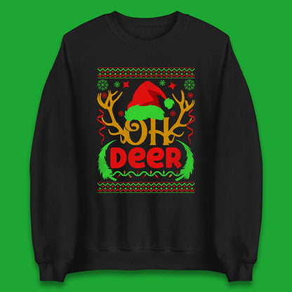 deer antlers christmas sweatshirt
