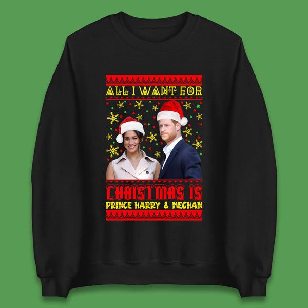 Prince Harry & Meghan Christmas Unisex Sweatshirt