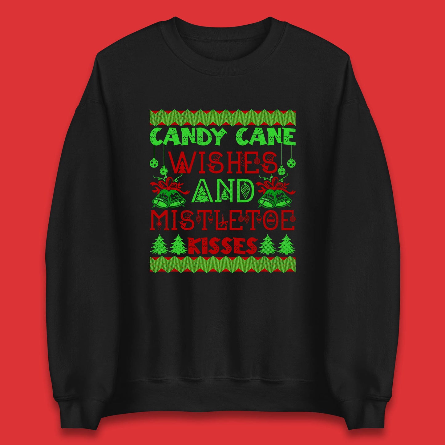 candy cane christmas sweatshirt