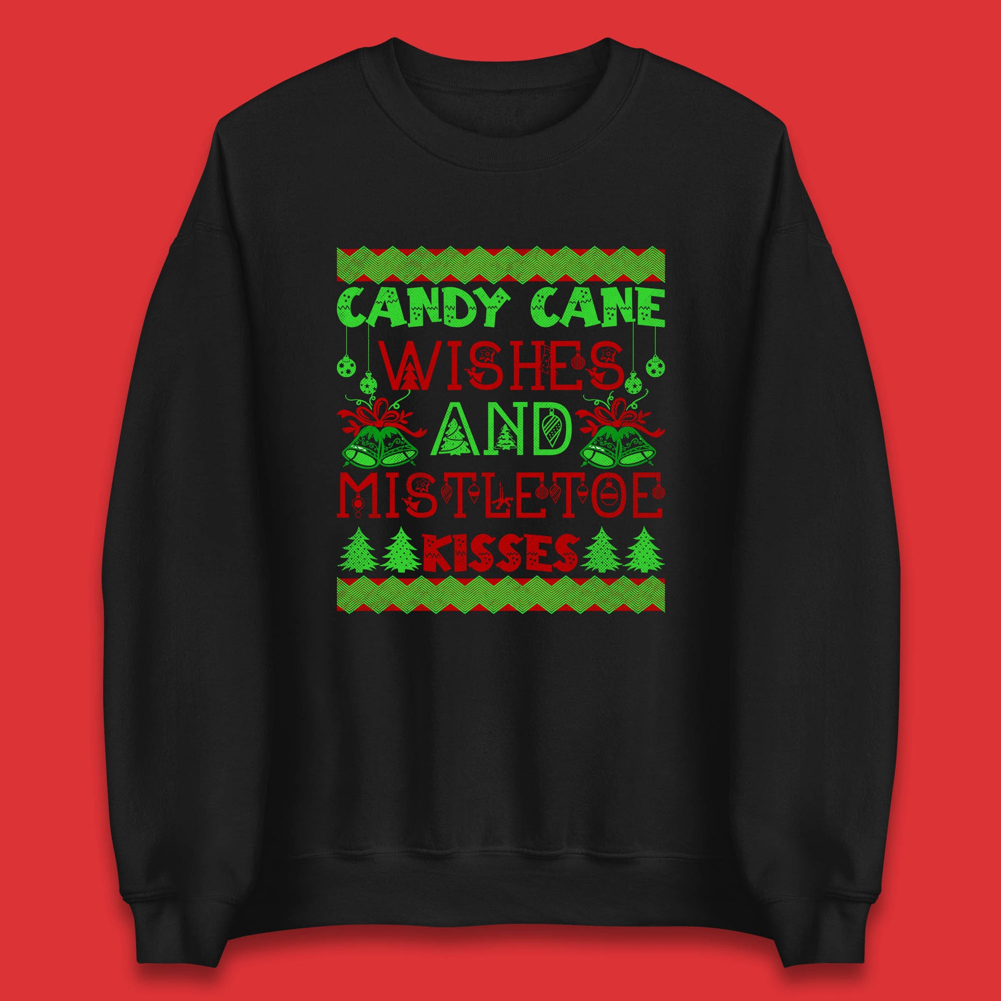 candy cane christmas sweatshirt