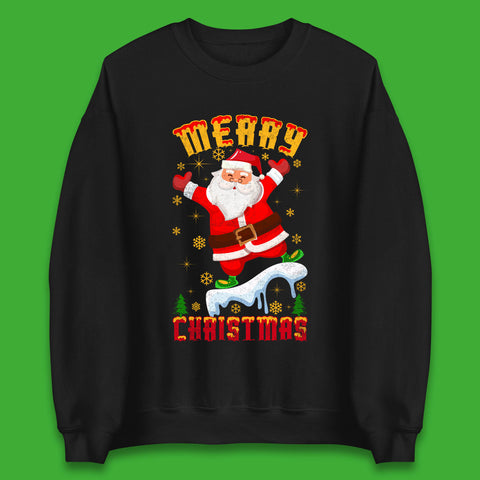 Merry Christmas Santa Claus Xmas Winter Holiday Celebration Unisex Sweatshirt