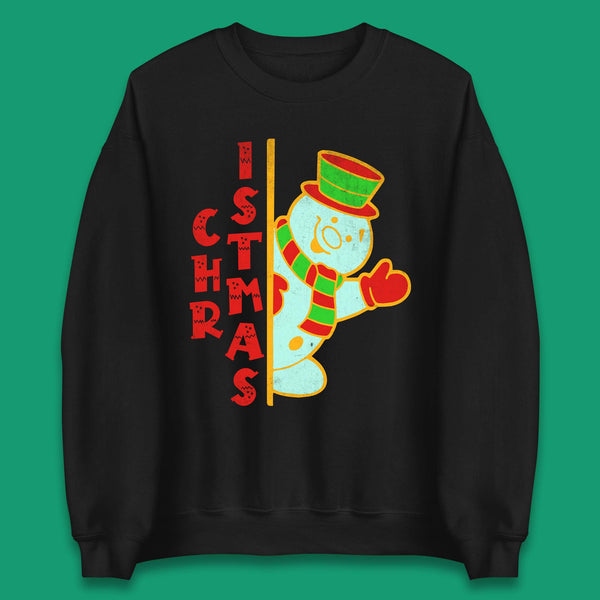 Christmas Snowman Unisex Sweatshirt