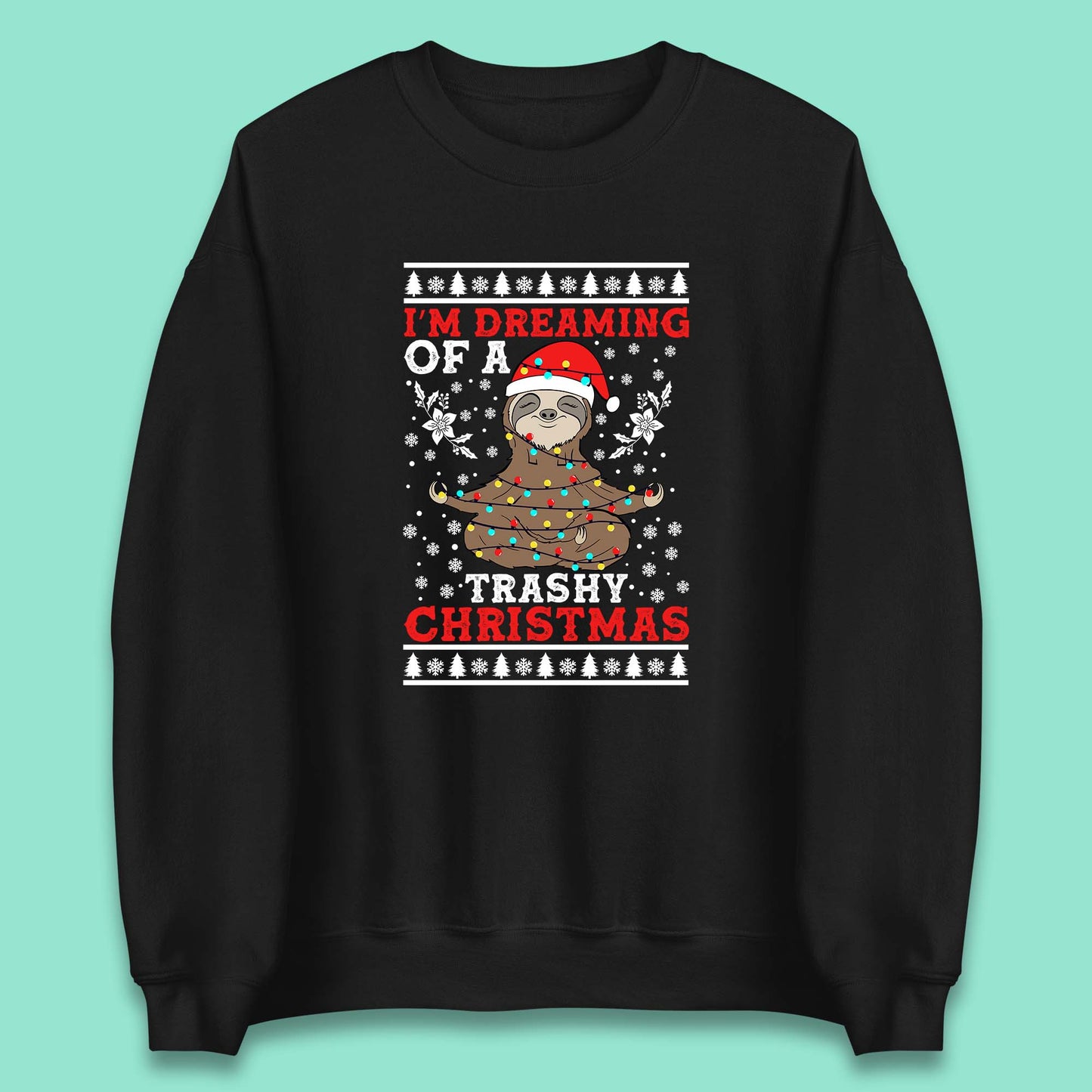 sloth christmas sweatshirt