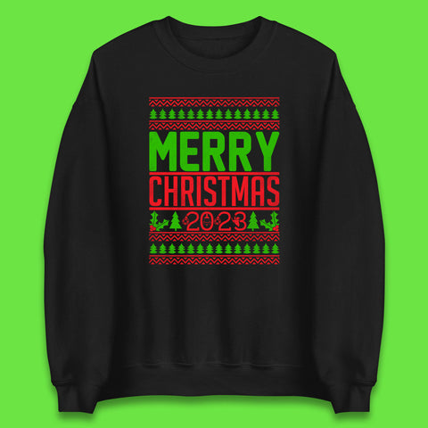 Merry Christmas 2023 Winter Holiday Festive Celebration Xmas Gift Unisex Sweatshirt