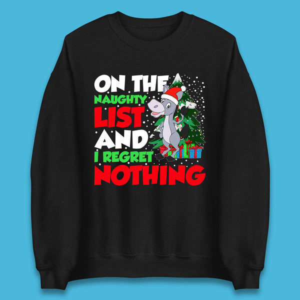 Donkey Christmas Naughty List Unisex Sweatshirt