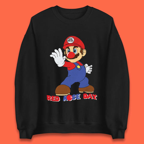 Red Nose Day Super Mario Unisex Sweatshirt