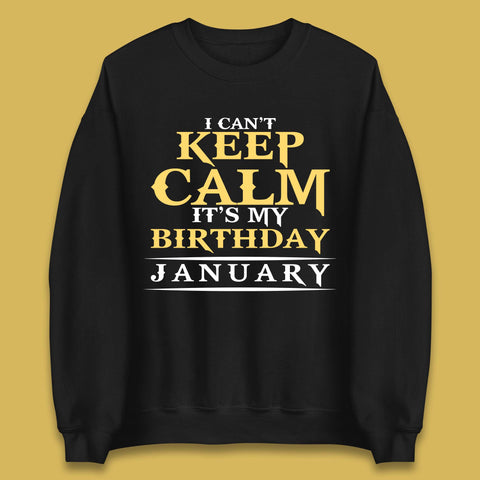 January Birth Party Unisex Sweatshirt