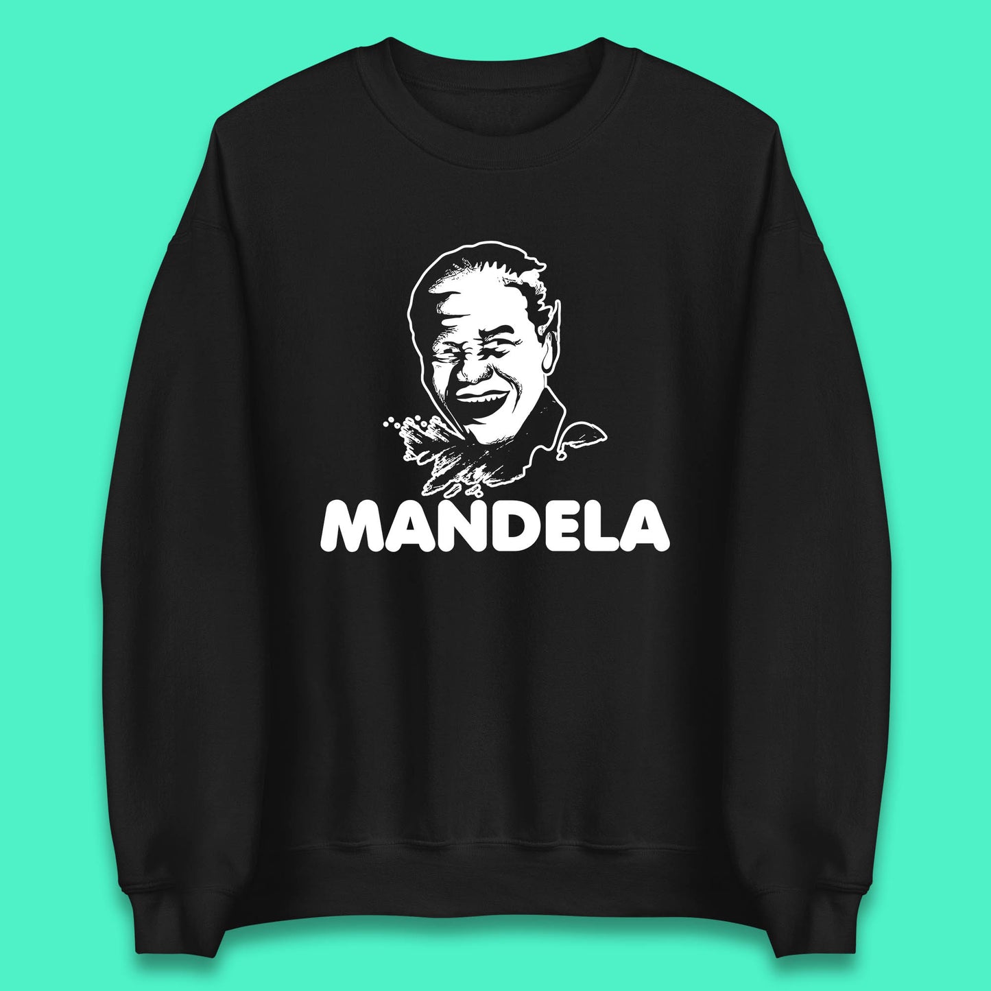 Mandela Portrait Art Black Lives Matter Nelson Mandela International Day Unisex Sweatshirt