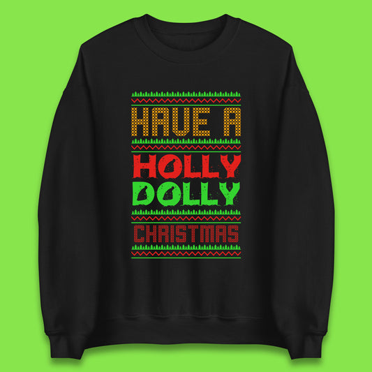 holly dolly christmas sweatshirt