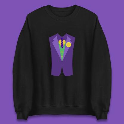 Funny Tuxedo Mardi Gras Tux Party Celebration Costume Unisex Sweatshirt