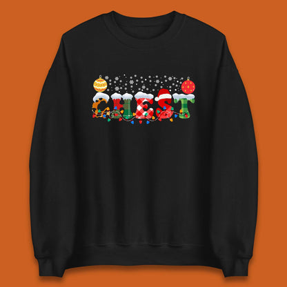 chest and nuts christmas snow winter sweatshirt