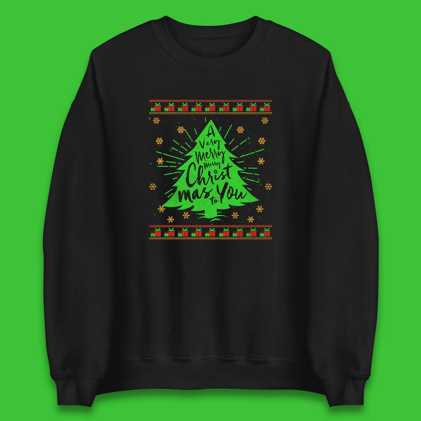 Merry Christmas Jumper Womens