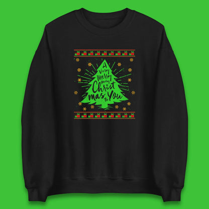 Merry Christmas Jumper Womens