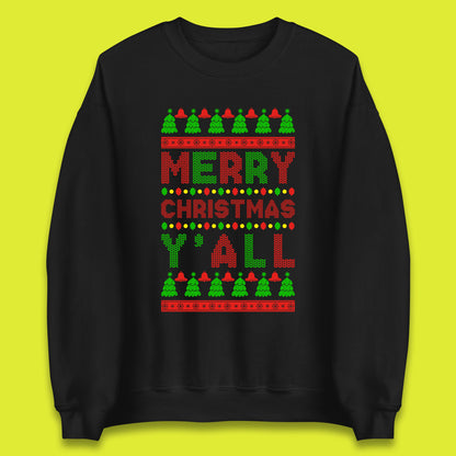 merry christmas y'all sweatshirt