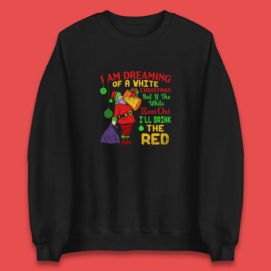 santa claus drinking sweatshirt