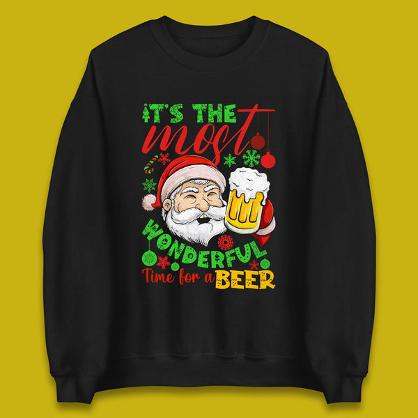 Santa Beer Christmas Unisex Sweatshirt
