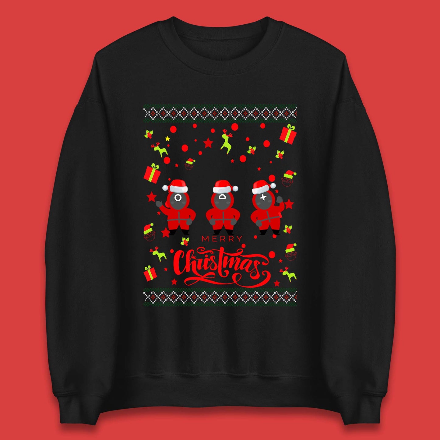 Squid Game Guards Christmas Unisex Sweatshirt