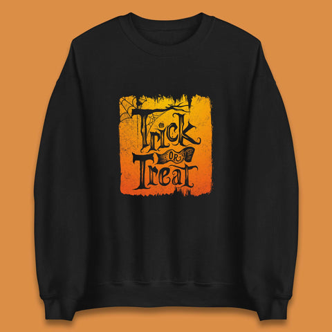 Trick Or Treat Happy Halloween Spooky Season Halloween Vibes Unisex Sweatshirt