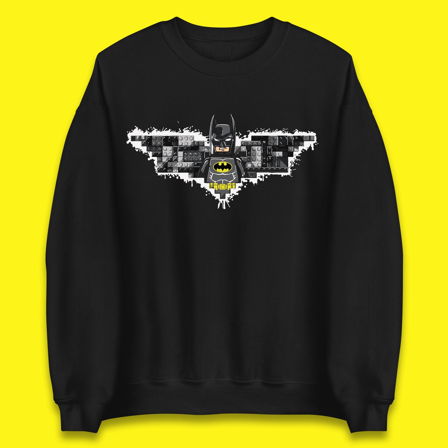 The Lego Batman Movie Superhero Building Bricks Block DC Comics Batman Master Builder Comic Book Character Unisex Sweatshirt