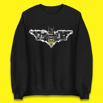 The Lego Batman Movie Superhero Building Bricks Block DC Comics Batman Master Builder Comic Book Character Unisex Sweatshirt
