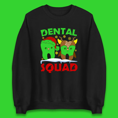 Dental Squad Christmas Dentist Xmas Dental Hygienist Festive Unisex Sweatshirt