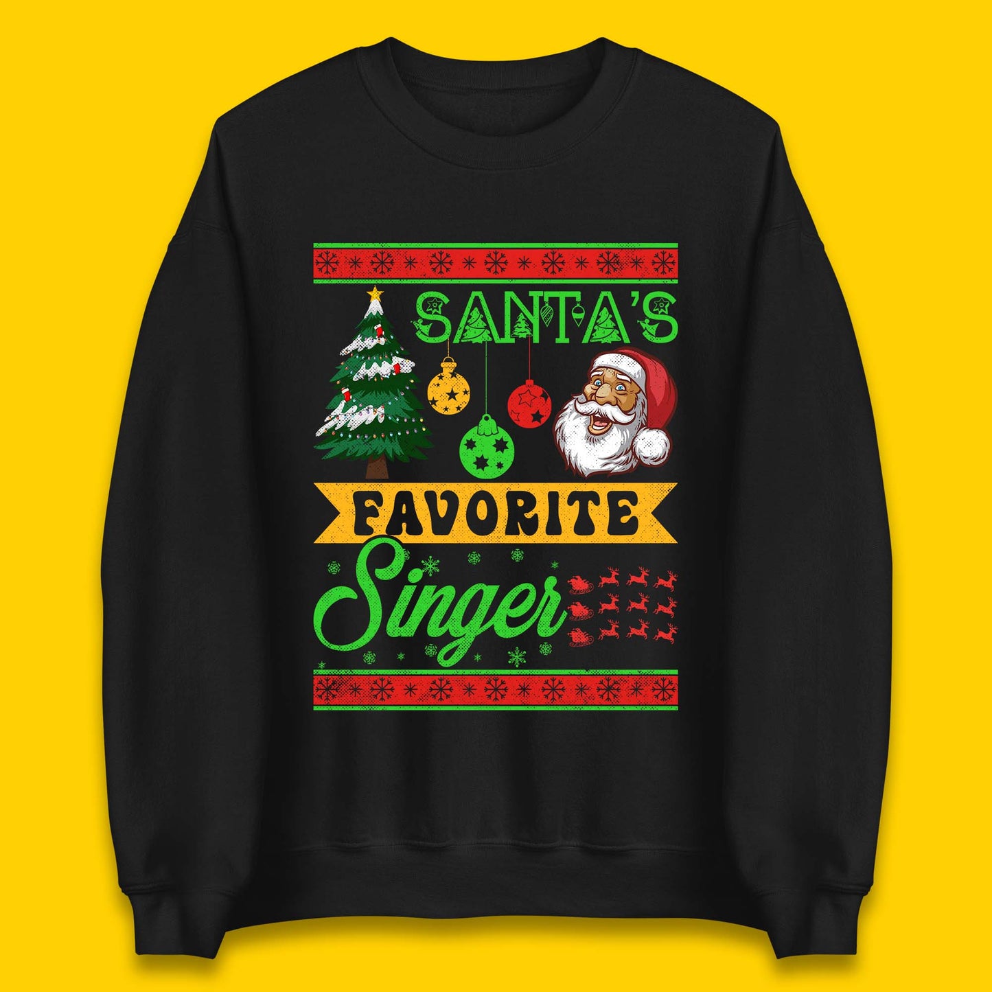Santa's Favourite Singer Christmas Jumper