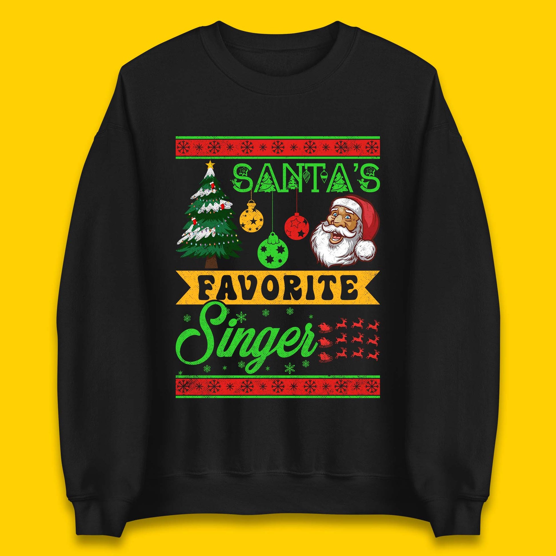 Santa's Favourite Singer Christmas Jumper