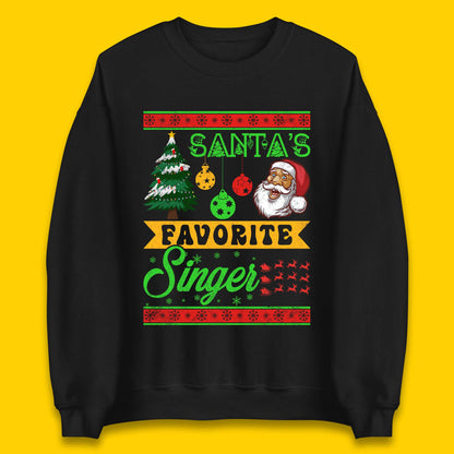 Santa's Favourite Singer Christmas Jumper