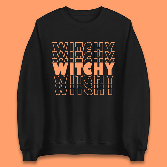 Witchy Halloween Witches Spooky Witch Vibes Witchy Aesthetic Halloween Party Unisex Sweatshirt