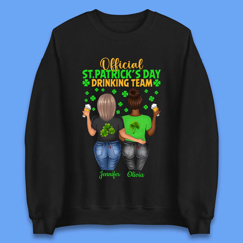 Personalised St. Patrick's Day Drinking Team Unisex Sweatshirt