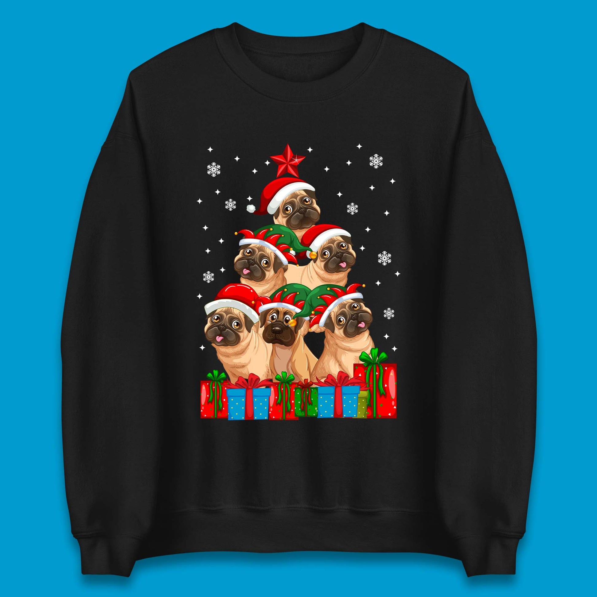 Pug Dog Christmas Jumper
