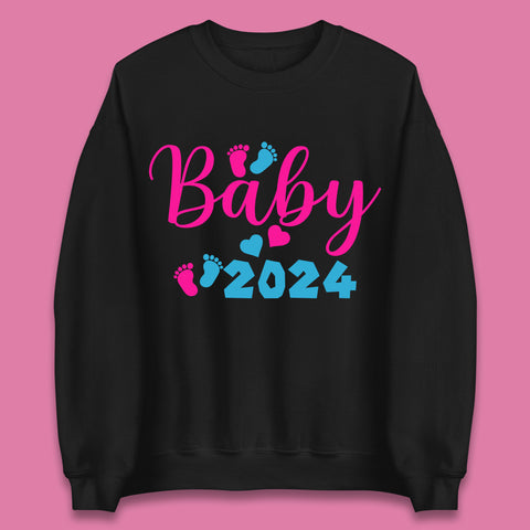 Baby 2024 Pregnancy Announcement Unisex Sweatshirt