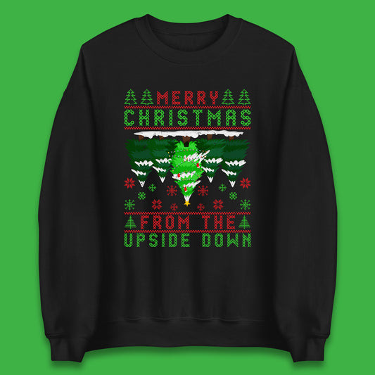 merry christmas from the upside down tree sweatshirt