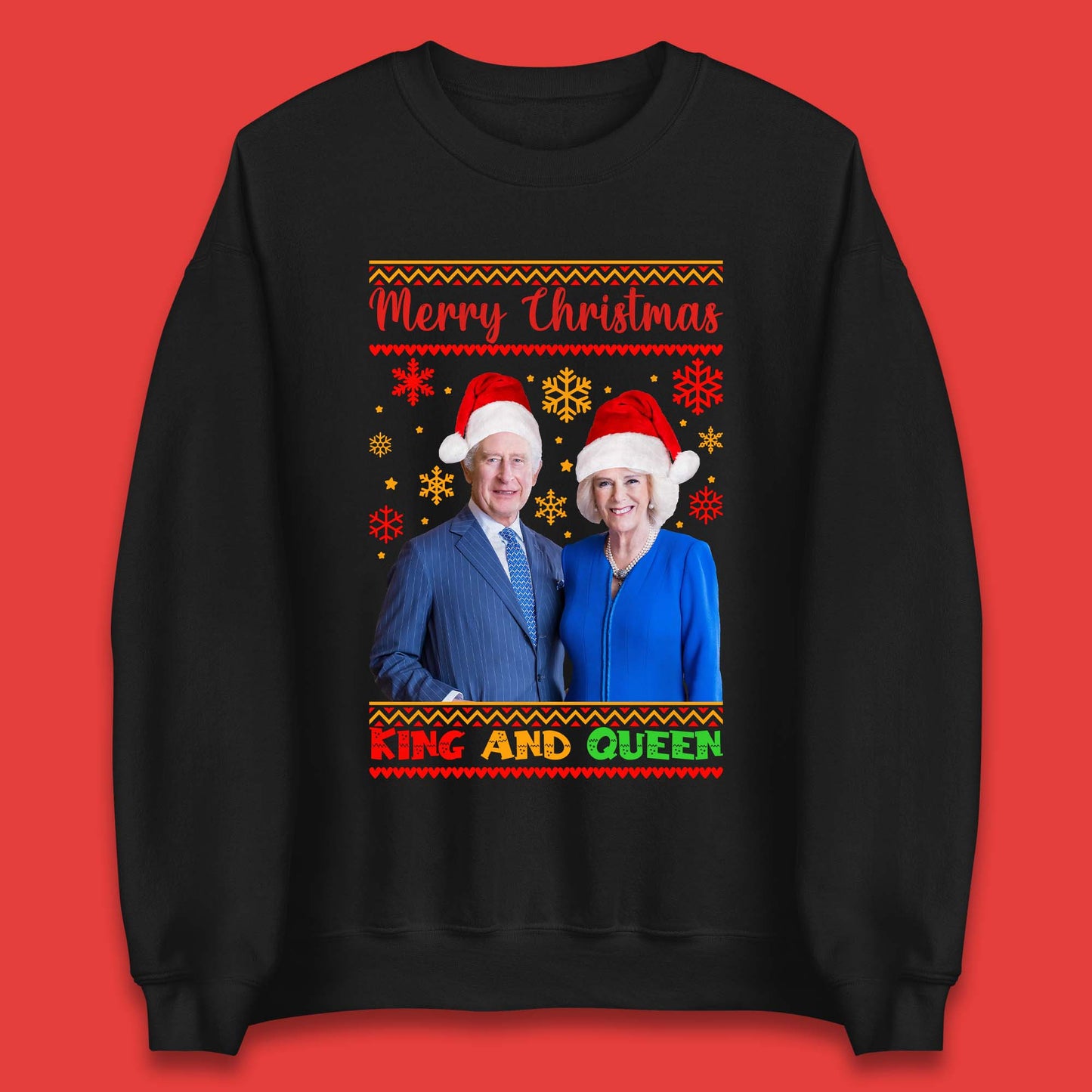 King And Queen Christmas Unisex Sweatshirt