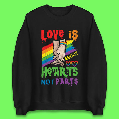 Love Is About Hearts Unisex Sweatshirt