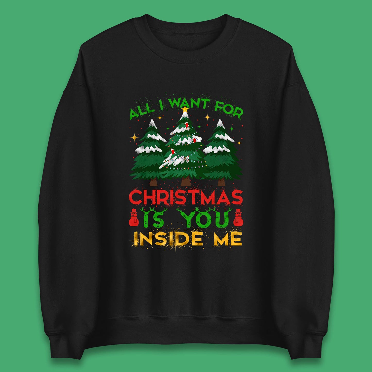 christmas tree ringer sweatshirt
