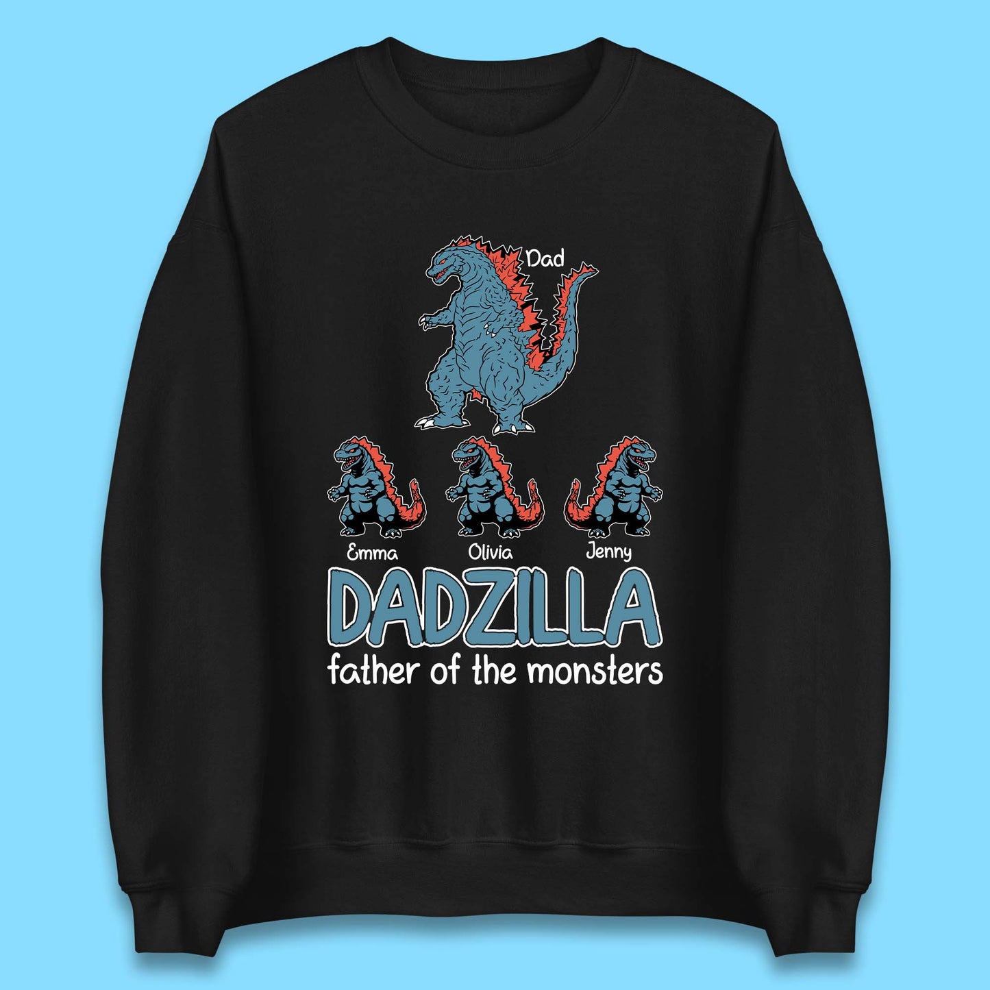 Personalised Dadzilla Unisex Sweatshirt