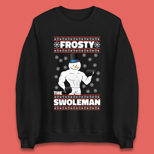 Frosty The Swoleman Christmas Gym Unisex Sweatshirt