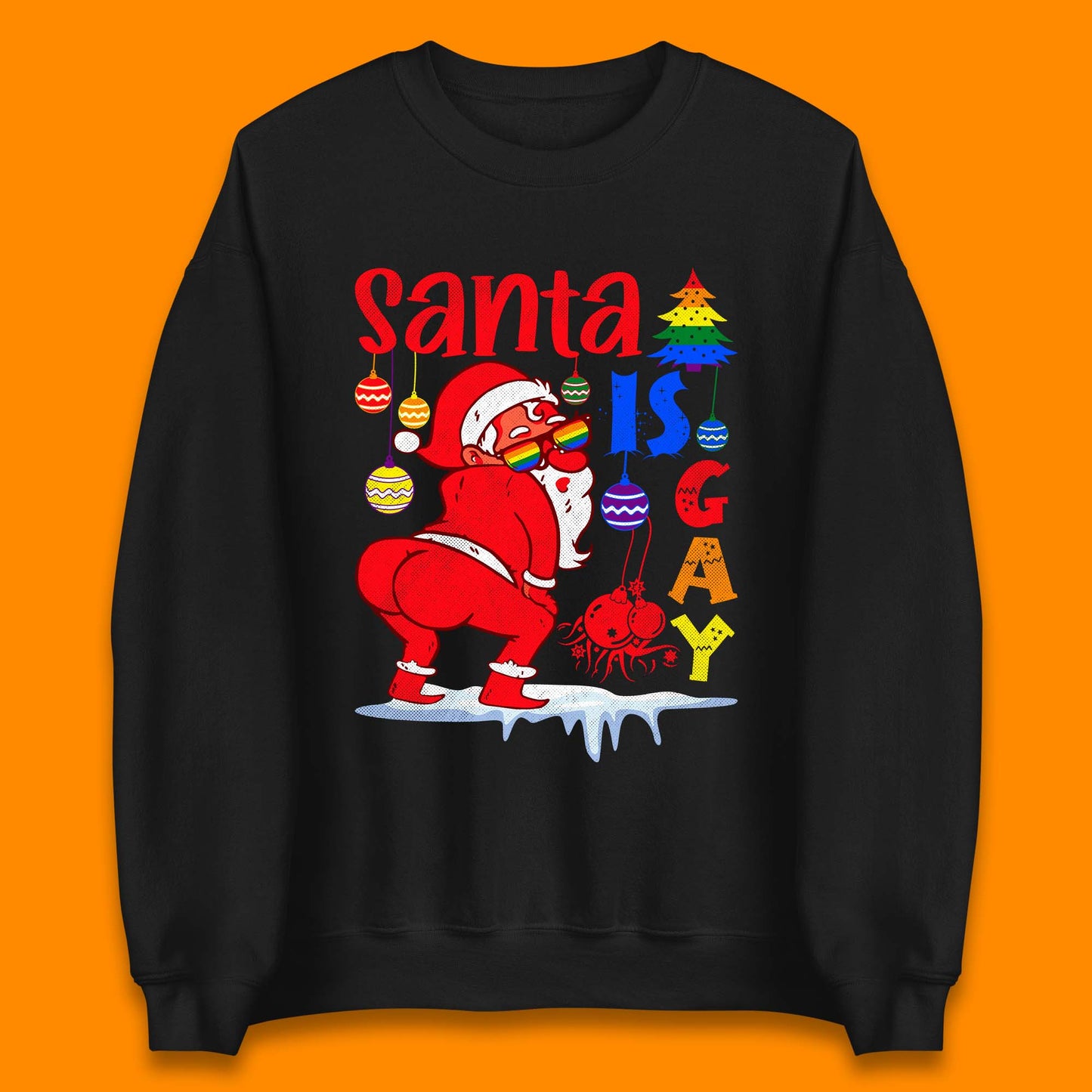 gay pride christmas sweatshirt