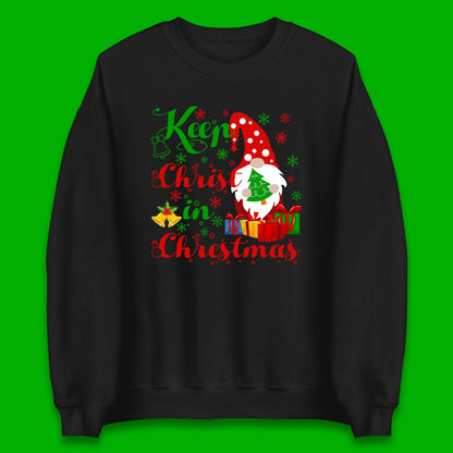 keep christ in christmas sweater