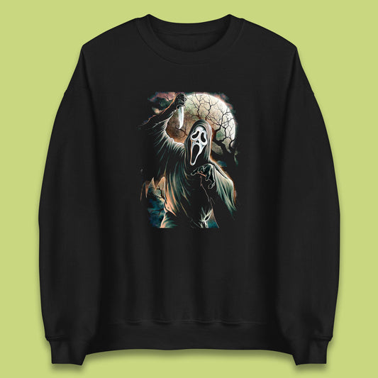 Halloween Ghostface Vintage Scream Movie Horror Night Gift Unisex Sweatshirt
