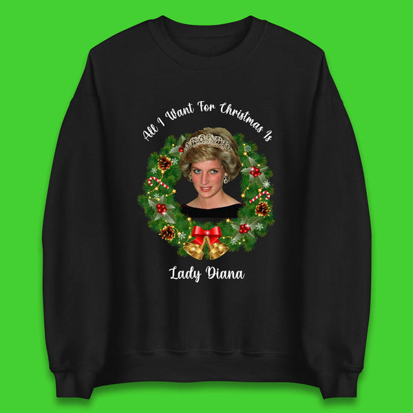 Lady Diana Christmas Unisex Sweatshirt
